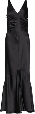 Sportmax Jurk Katia - Dames - Maxi kleedjes - Zwart - S - Leer - Kleedjes