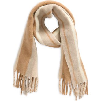 Rag & Bone Siobhan Alpaca & Wool Blend Scarf in Camel Multi at Nordstrom Rack
