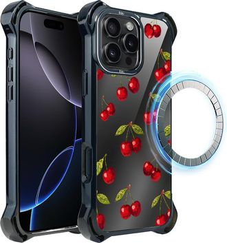 OEM Funda Para Iphone 16 Pro Max Ibizu Dropguard Ultra Con Magsafe, Midnight, Cherry Night