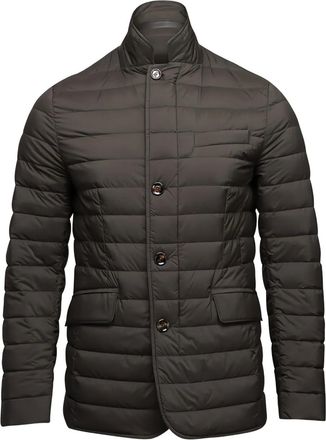 Moorer Piumino trapuntato con bottoni - Marrone