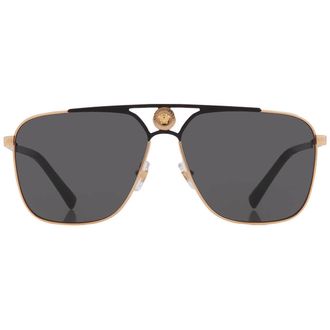 Versace Grey Navigator Mens Sunglasses VE2238 143687 61