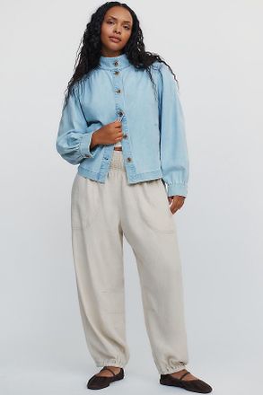 Pilcro Reese Smocked Pull-On Jogger Pants