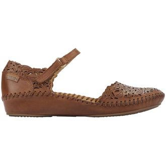 Pikolinos Puerto Vallarta 655-0906 Leather Womens Hook and Loop Sandals - Brandy - Size:UK 7-7.5