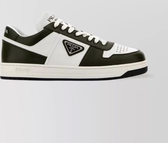 Prada two-tone leather downtown sneakers