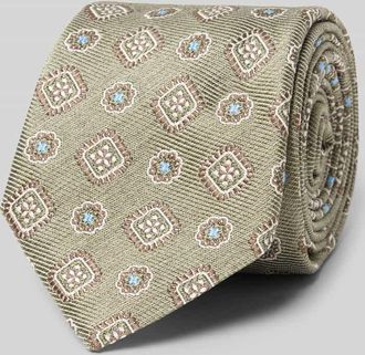 Altea Krawatte aus Seiden-Baumwoll-Mix Modell Nilo in Gruen, Gr&ouml;&szlig;e 1