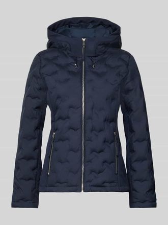 s.Oliver Red Label Regular Fit Steppjacke mit Kapuze in Marine, Gr&ouml;&szlig;e 32