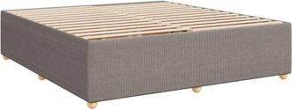 vidaXL Cama Sin Colch&oacute;n Tela Gris Taupe 180x200 Cm Vidaxl