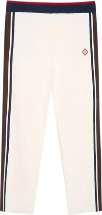 Casablanca Cafe Stripe Trouser - Heren - Sweatpants - Wit - L - Broeken