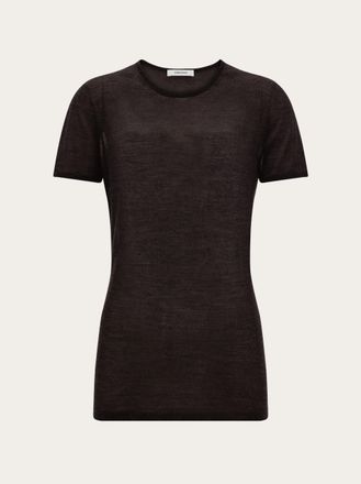 Ferragamo Women Knitted T-shirt Brown
