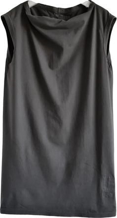 Rick Owens Brown Cotton Tank Top Size XS