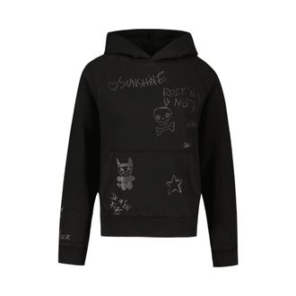 Zadig&Voltaire Georgy Mo Chin Hoodie - Dames - Hoodies - Zwart - S - Katoen - Hoodies & sweatvesten