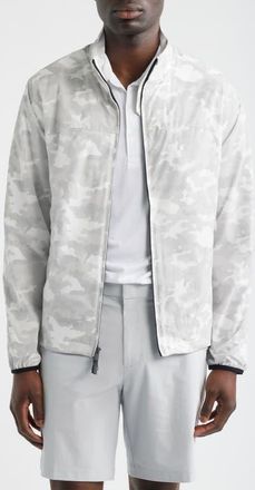 G/Fore Parachute Camo Water Repellent Golf Windbreaker in Snow Camo at Nordstrom, Size Xx-Large