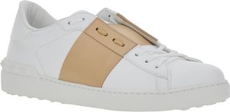 Valentino Garavani Mens Low Top Sneaker Open White Leather Calf Trainers