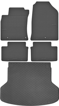 OEM Hyundai I30 Iii Sw Kombi De 2017 (juego) - Alfombrillas De Goma Para Coche + Alfombrilla Para Maletero