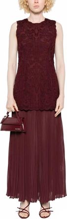 Ulla Johnson Auryn Sleeveless Midi Dress In Mahogany