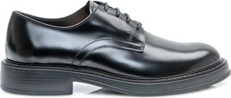 Tod's Leren Derby Schoenen - Heren - Nette schoenen - Zwart - 44 1/2 EU - Leer - Schoenen