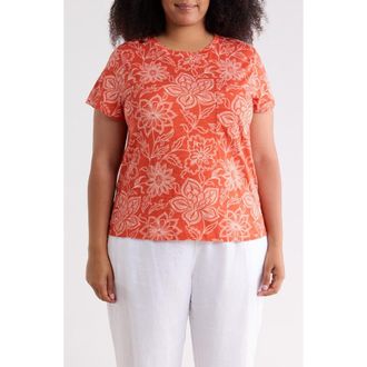 Sanctuary Cotton Blend Pocket T-Shirt in Orange at Nordstrom Rack, Size 1X