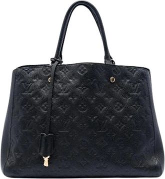 Louis Vuitton Pre-owned Handbags, female, Black, Size: ONE SIZE Pre-owned Montaigne MM
