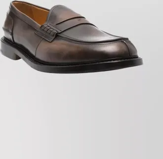 Premiata leather penny loafers round toe
