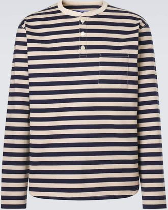 Junya Watanabe Striped cotton jersey T-shirt