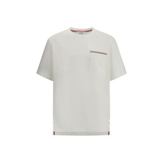 Thom Browne White Cotton Mens T-Shirt