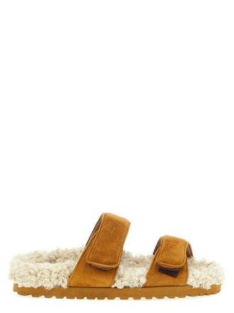 Gia Borghini Brown Velcro Sandals