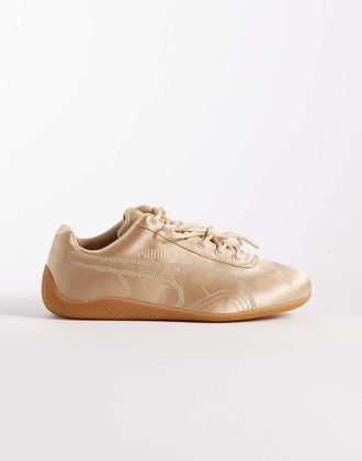 Puma Speedcat - Sneakers in raso beige-Neutro