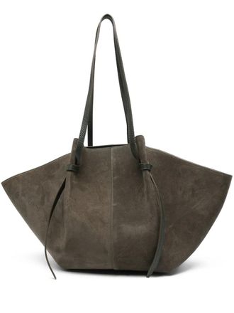 Yuzefi suede tote bag - women - Calf Suede/Polyamide/Polyurethane - One Size - Green