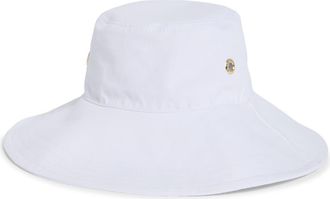 San Diego Hat Company x Trina Turk Wool Bucket Hat in White at Nordstrom Rack