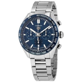Tag Heuer Pre-owned Tag Heuer Carrera Chronograph Automatic Blue Dial Mens Watch CBN2A1A.BA0643