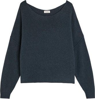 American Vintage Damsville Brushed-knit Jumper - Navy - XS/S (UK6-8 / XS)