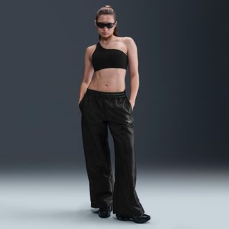 Nike Womens Nike Sportswear Windrunner Shine Pants in Black | HV2475-010