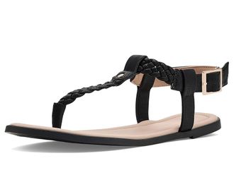 Journee Collection Genevive Womens Sandals Black : 9.5 M, Faux Leather