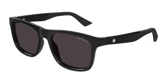 Montblanc MB0432S 001 Mens Sunglasses Black Size 55