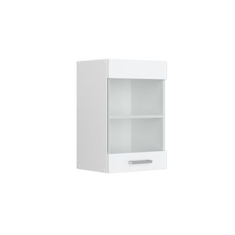 Vicco Armario De Cocina Con Vidrio R-line, Blanco Alto Brillo, 40 Cm