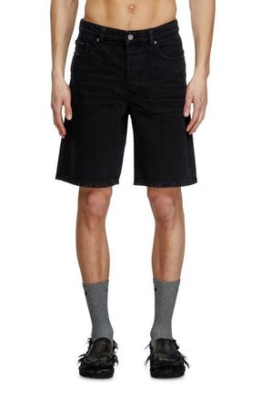 Diesel Regular-Short Distressed Denim Shorts in Black/Denim at Nordstrom, Size 30