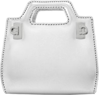 Ferragamo Ladies Grey Wanda Micro Crossbody Bag