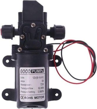 OEM Bomba De Agua De Alta Presi&oacute;n De 12 V Cc, 60 W, 130 Pies, 6 L/min Con Cebador De Diafragma (voltaje: 12 V)