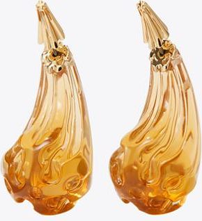 Tory Burch Womens Pierced Front-Back Earrings, One Size