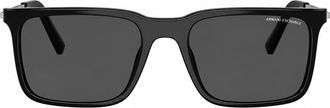 A|X Armani Exchange AX 4175SU 815887 56mm Unisex Irregular Sunglasses