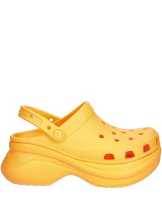 Crocs perforated platform slides - Oranje
