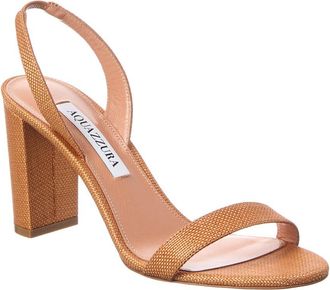 Aquazzura So Nude 85 Raffia Slingback Sandal