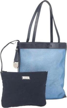 Loewe Pre-owned Tote Bags, female, Blue, Size: ONE SIZE Pre-owned Tote Bag