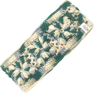 Nirvanna Designs Flower Crochet Headband- MULTIs in Emerald Multi at Nordstrom