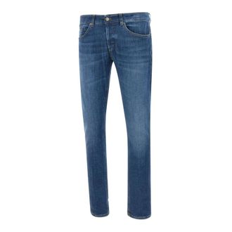 Dondup Straight Jeans, male, Blue, Size: W32 George Jeans