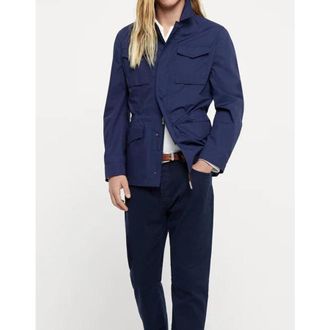Brunello Cucinelli Prussian Blue Field Jacket, Brand Size 52 (US Size 42)