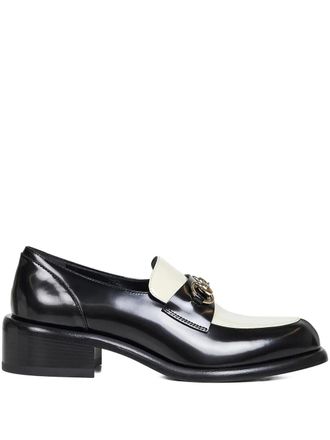 Gucci 35mm Horsebit almond-toe loafers - women - Calf Leather/Calf Leather/Calf Leather - 37.5 - Black