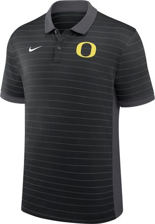 Nike Oregon Sideline Early Season Coach Victory Stripe Nike Mens Dri-FIT College Polo in Black | 03BG166NUON-FR1