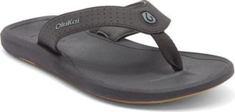 Olukai Ki Flip Flop in Lava Rock /Lava Rock at Nordstrom, Size 11