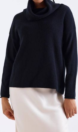 Brodie Cowl Neck Jumper In Black